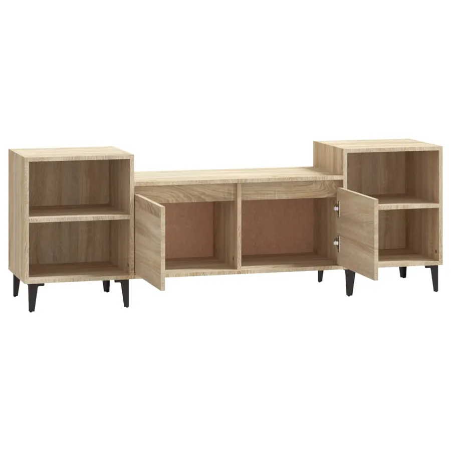 Meuble TV Chêne sonoma 160x35x55 cm Bois d'ingénierie - 6