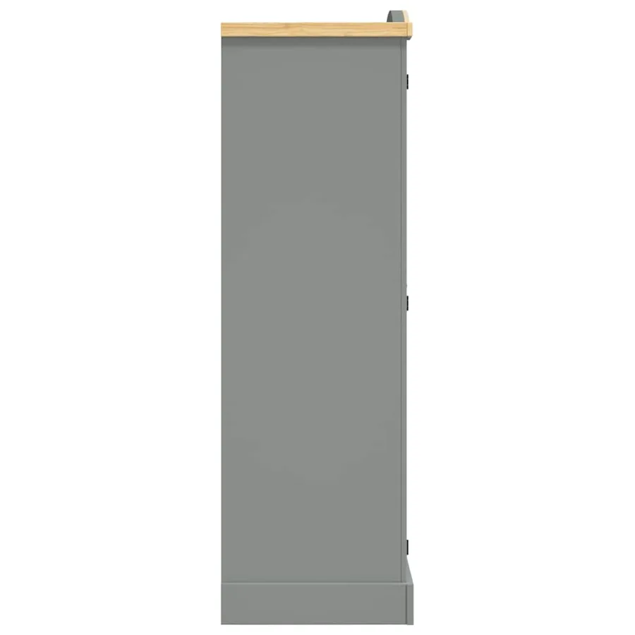 Garde-robe avec 2 portes Gamme Corona pin mexicain Gris - 4