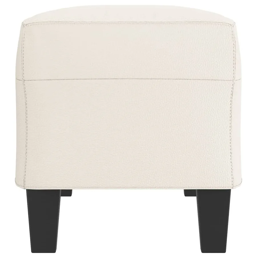 Banc Crème 100x35x41 cm Similicuir - 4