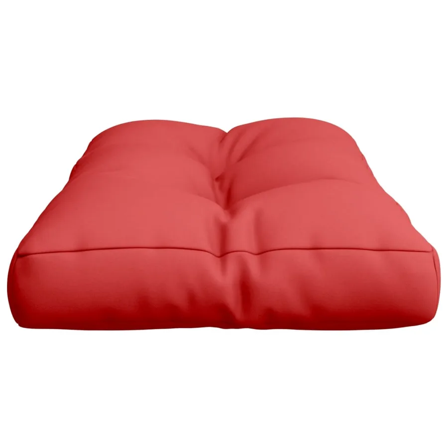 Coussin de palette rouge 70x40x12 cm tissu - 6