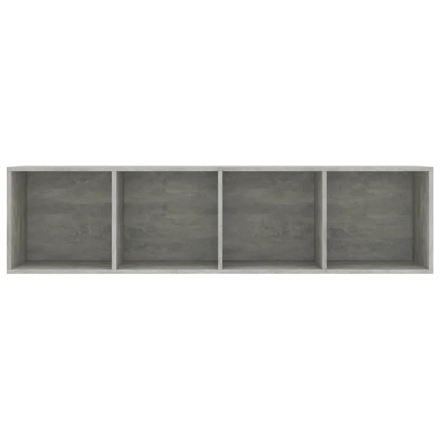 Bibliothèque/Meuble TV Gris béton 143x30x36 cm - 6