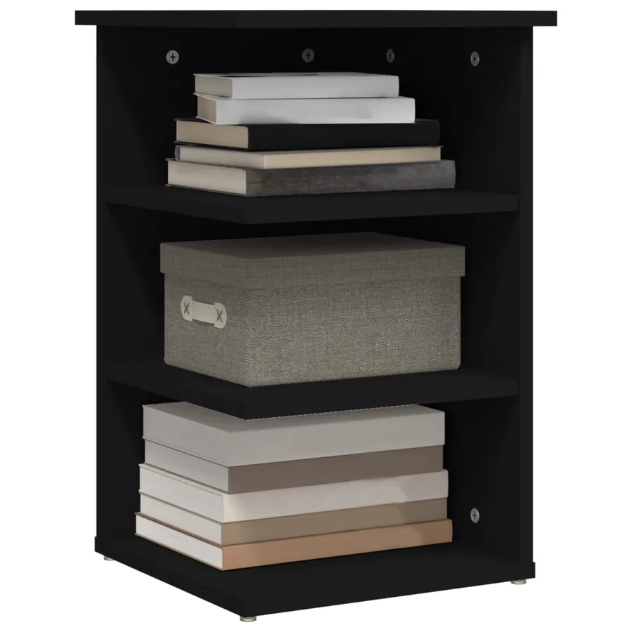 Armoire latérale Noir 35x35x55 cm Aggloméré - 4