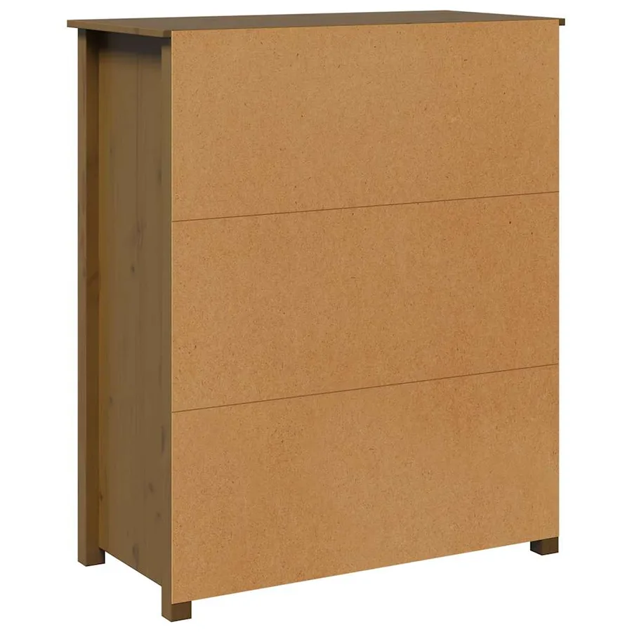 Buffet Marron miel 83x41,5x100 cm Bois massif de pin - 8