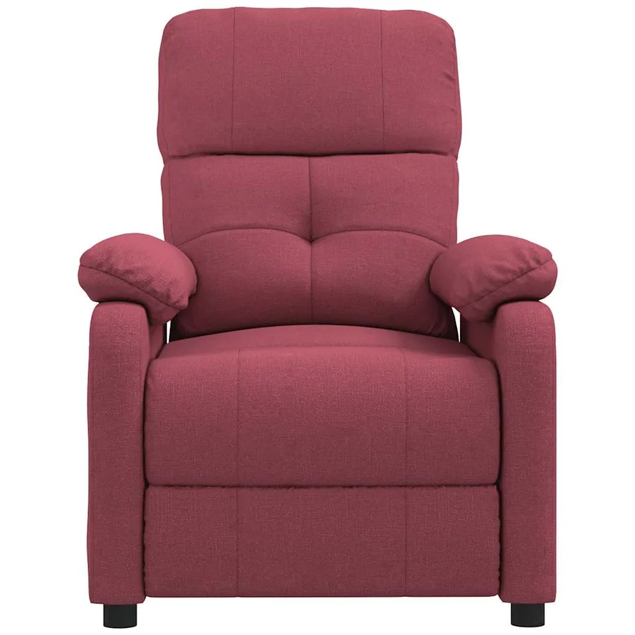 Fauteuil de massage Rouge bordeaux Tissu - 3