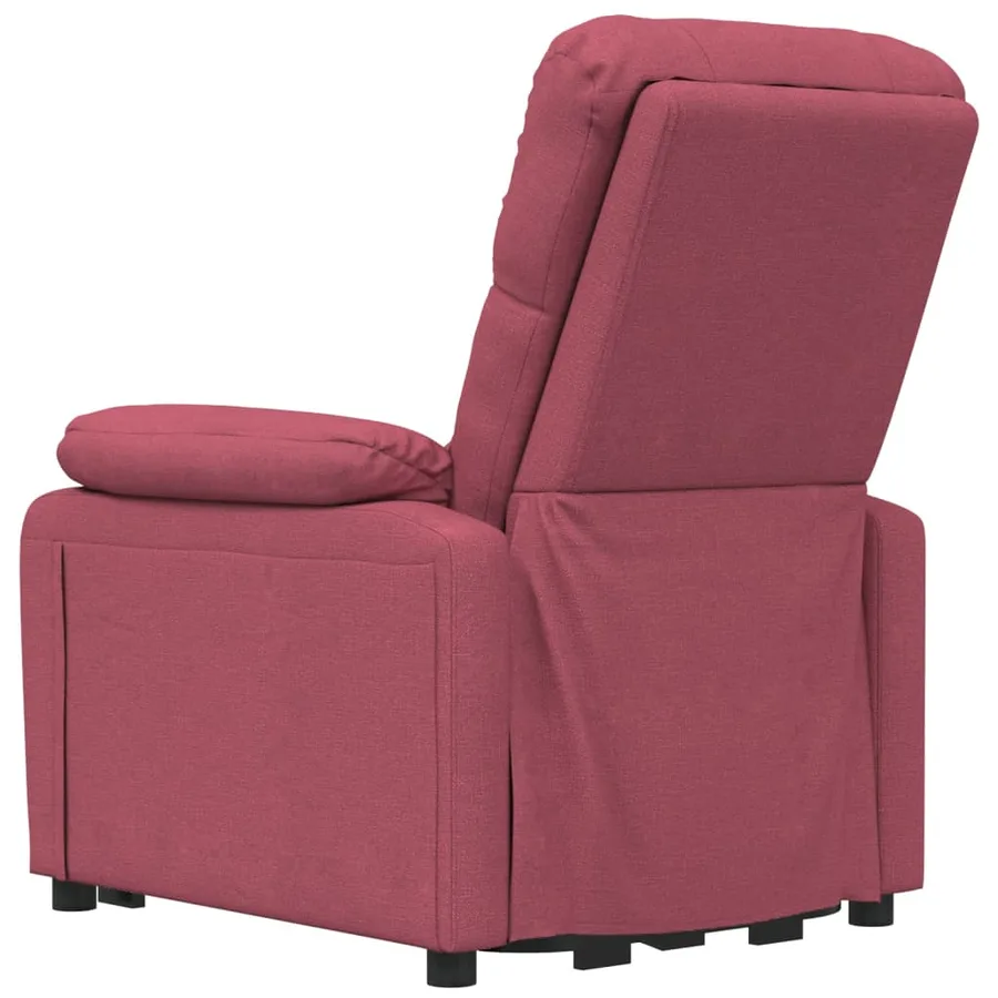 Fauteuil électrique de massage Bordeaux Tissu - 6