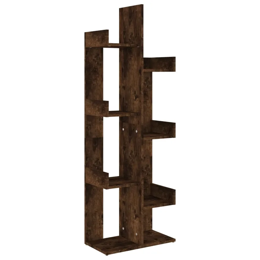 Bibliothèque 48x25,5x140 cm Chêne fumé Bois d'ingénierie - 2
