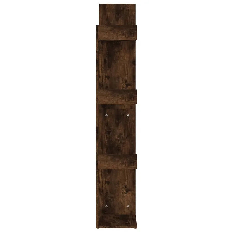 Bibliothèque 48x25,5x140 cm Chêne fumé Bois d'ingénierie - 4