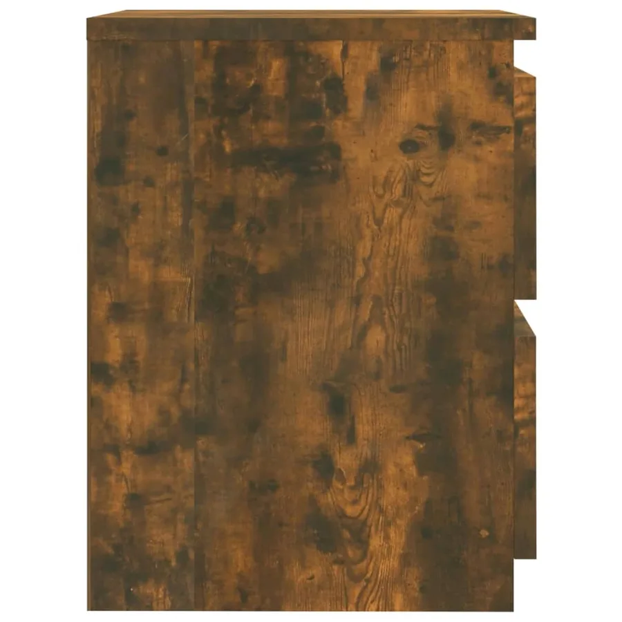 Tables de chevet 2 pcs chêne fumé 30x30x40 cm Bois d'ingénierie - 5