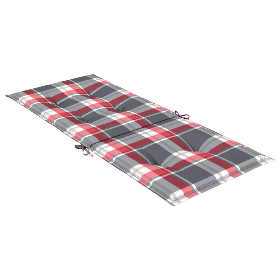 Coussins de chaise de jardin à dossier haut lot de 6 120x50x3cm - 6