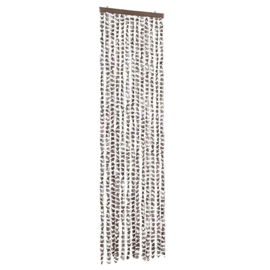 Moustiquaire Taupe et blanc 56x185 cm Chenille - 2