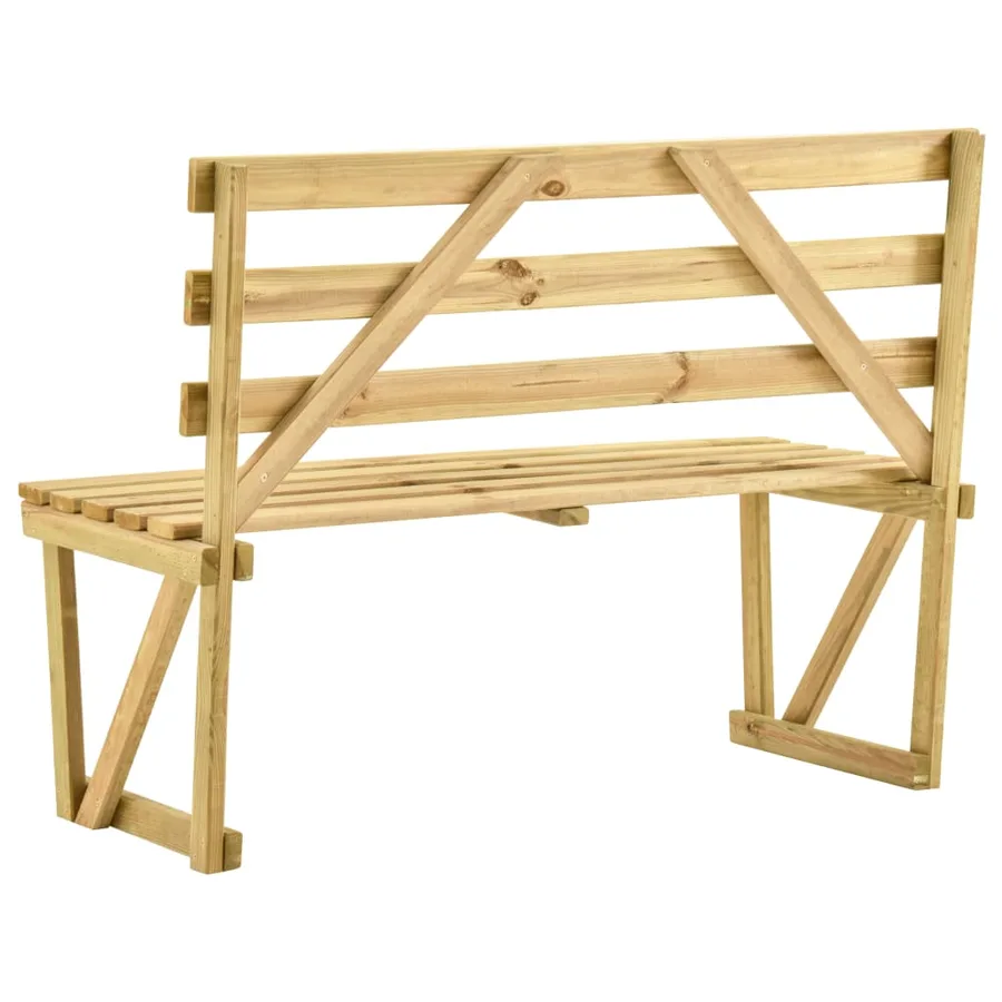 Banc de jardin 120 cm Bois de pin imprégné - 4