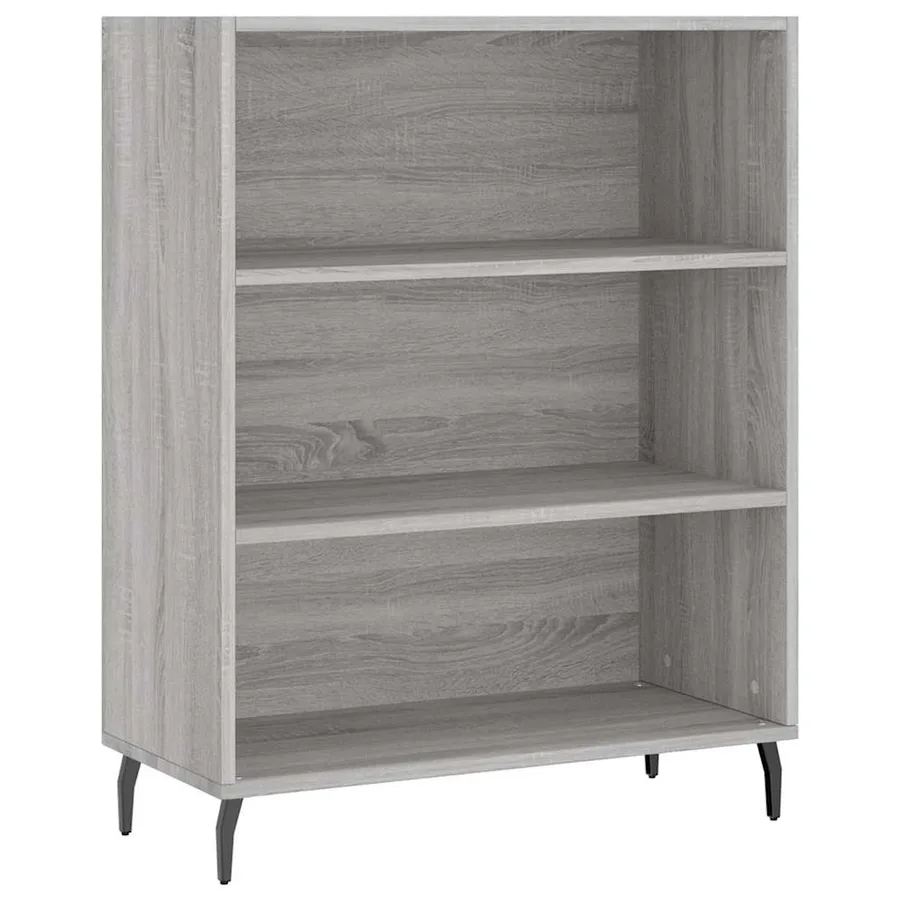 Buffet haut Sonoma gris 69,5x34x180 cm Bois d'ingénierie - 7
