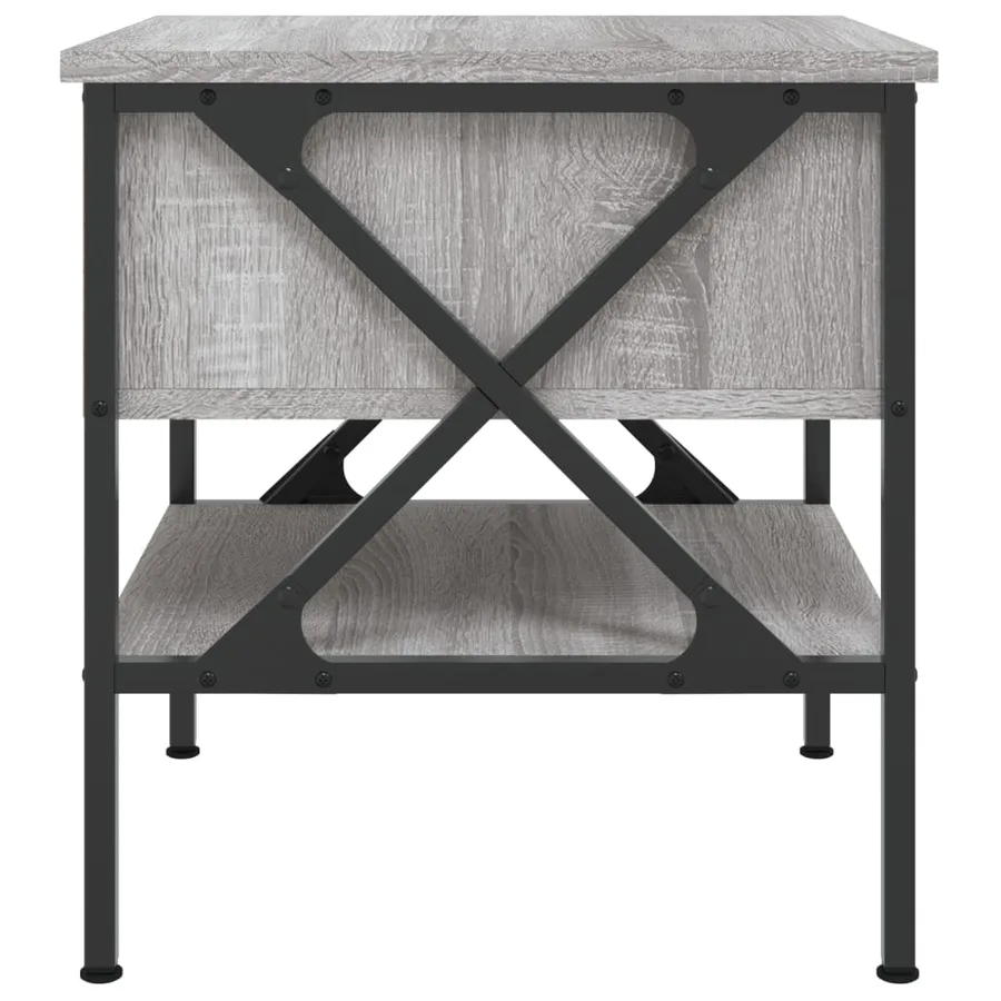 Tables de chevet 2 pcs sonoma gris 40x42x45 cm bois ingénierie - 8