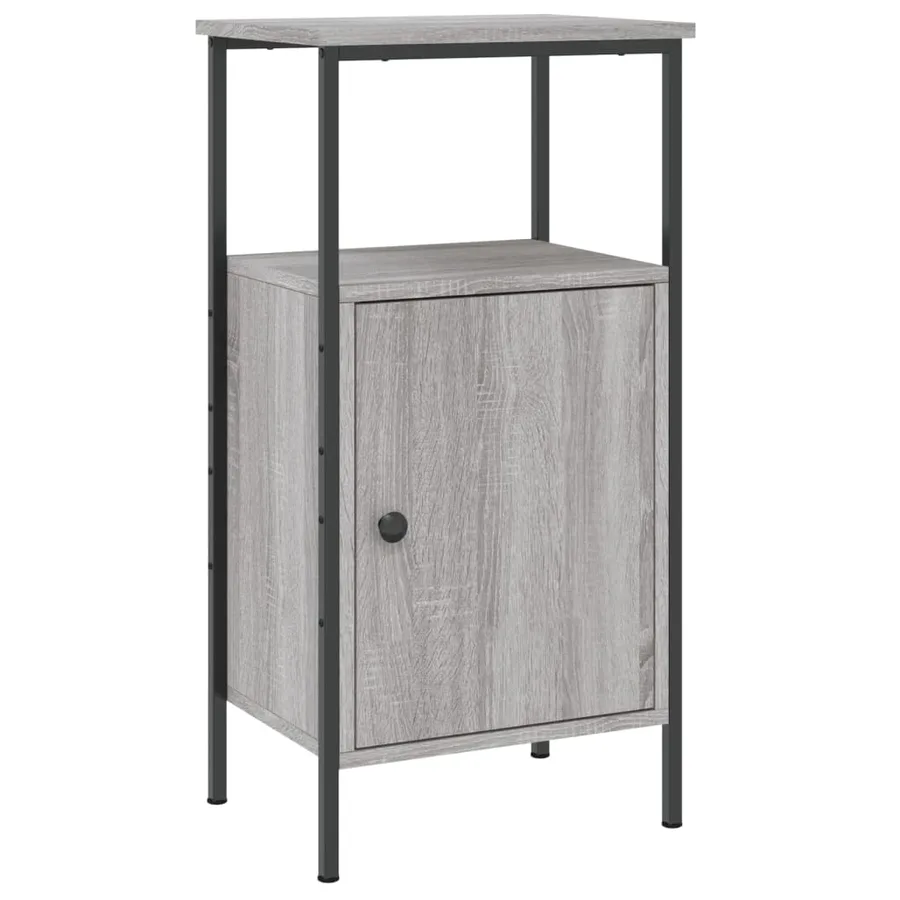 Table de chevet sonoma gris 41x31x80 cm bois d'ingénierie - 2