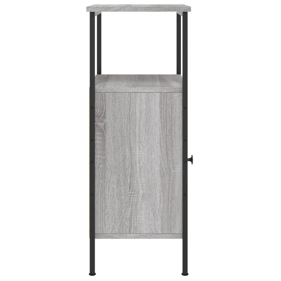 Table de chevet sonoma gris 41x31x80 cm bois d'ingénierie - 6