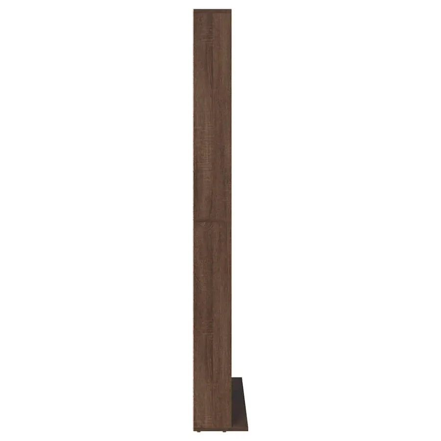Armoire à CD Chêne marron 102x23x177,5 cm Bois d'ingénierie - 5