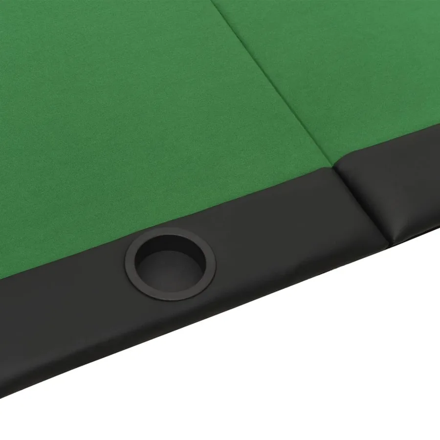 Dessus de table de poker pliable 10 joueurs Vert 208x106x3 cm - 4