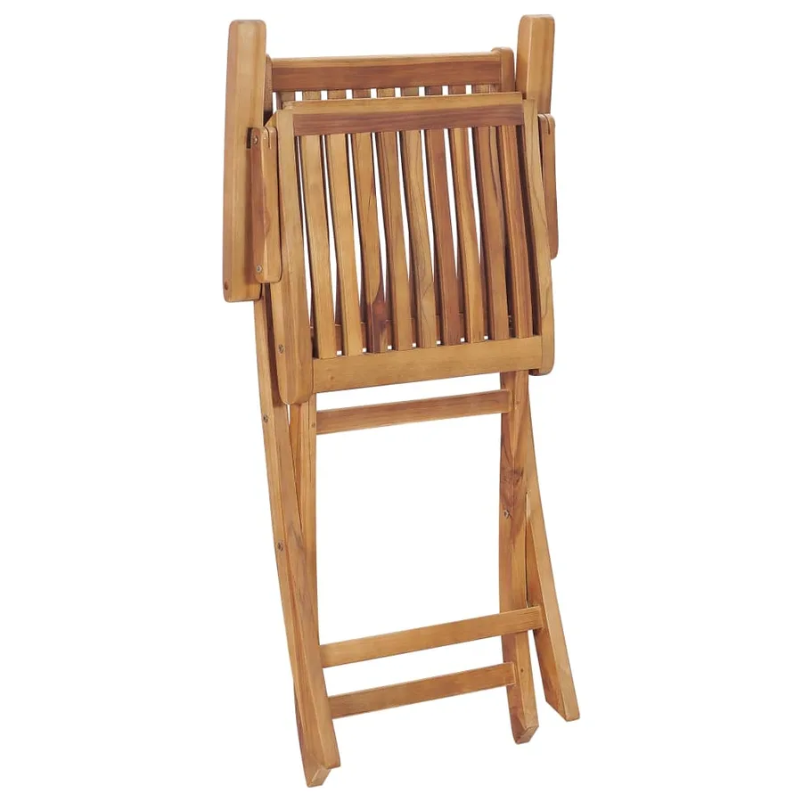Chaises de jardin pliables lot de 2 Bois de teck massif - 6