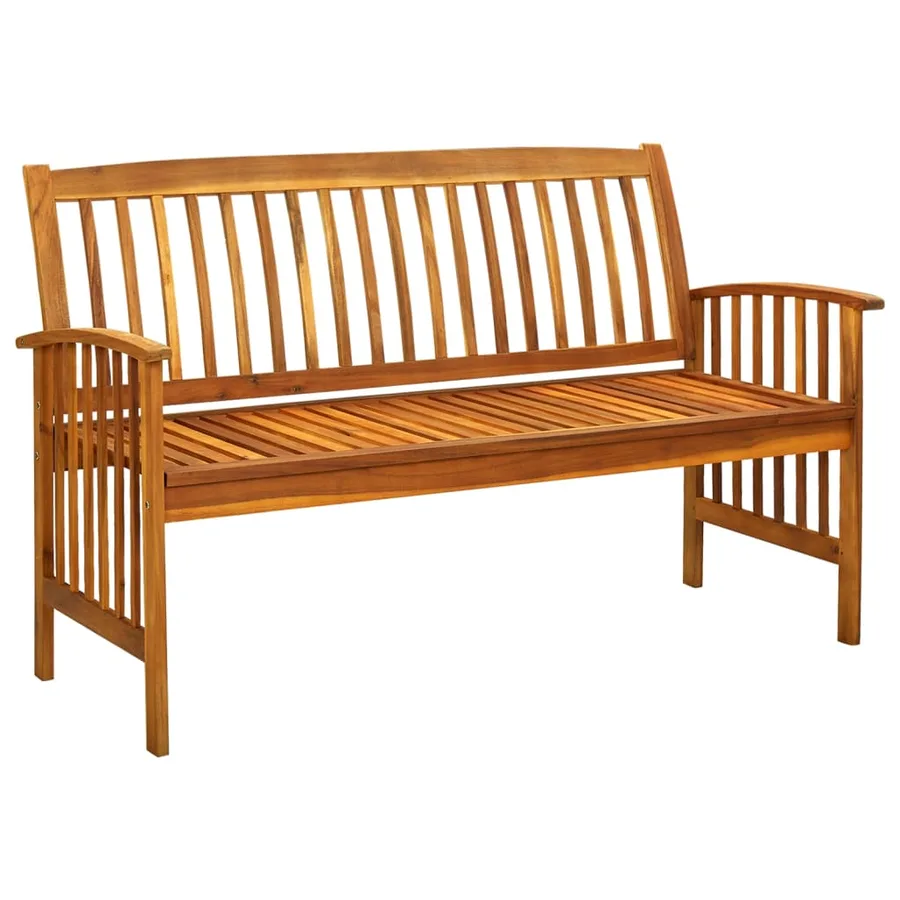 Banc de jardin avec coussin 147 cm Bois d'acacia massif - 2