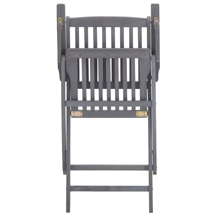 Chaises pliables d'extérieur lot de 4 et coussins Bois d'acacia - 15