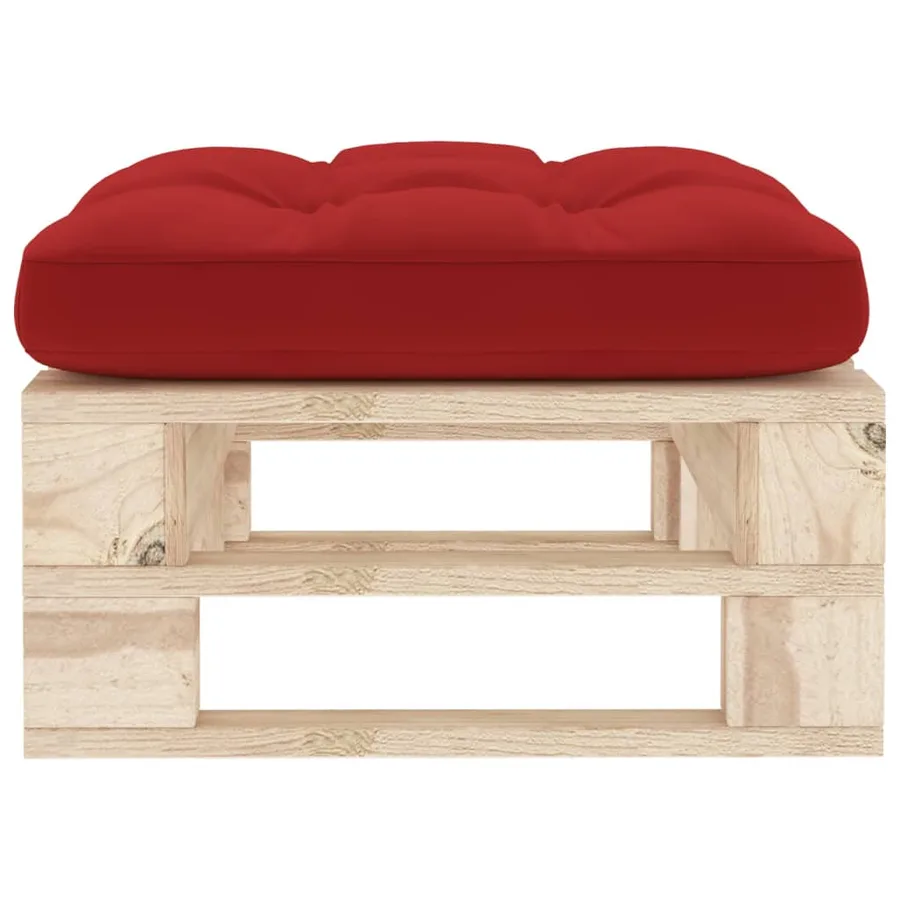 Pouf palette de jardin bois de pin imprégné - 3
