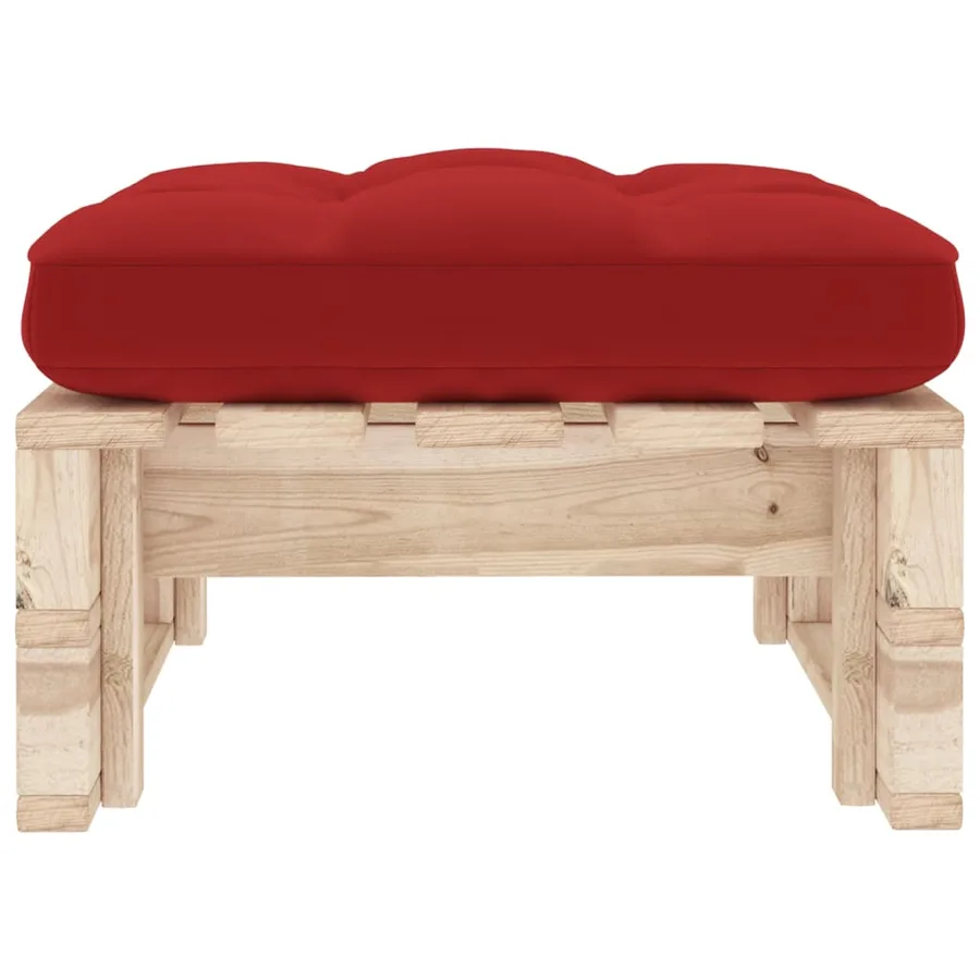 Pouf palette de jardin bois de pin imprégné - 4