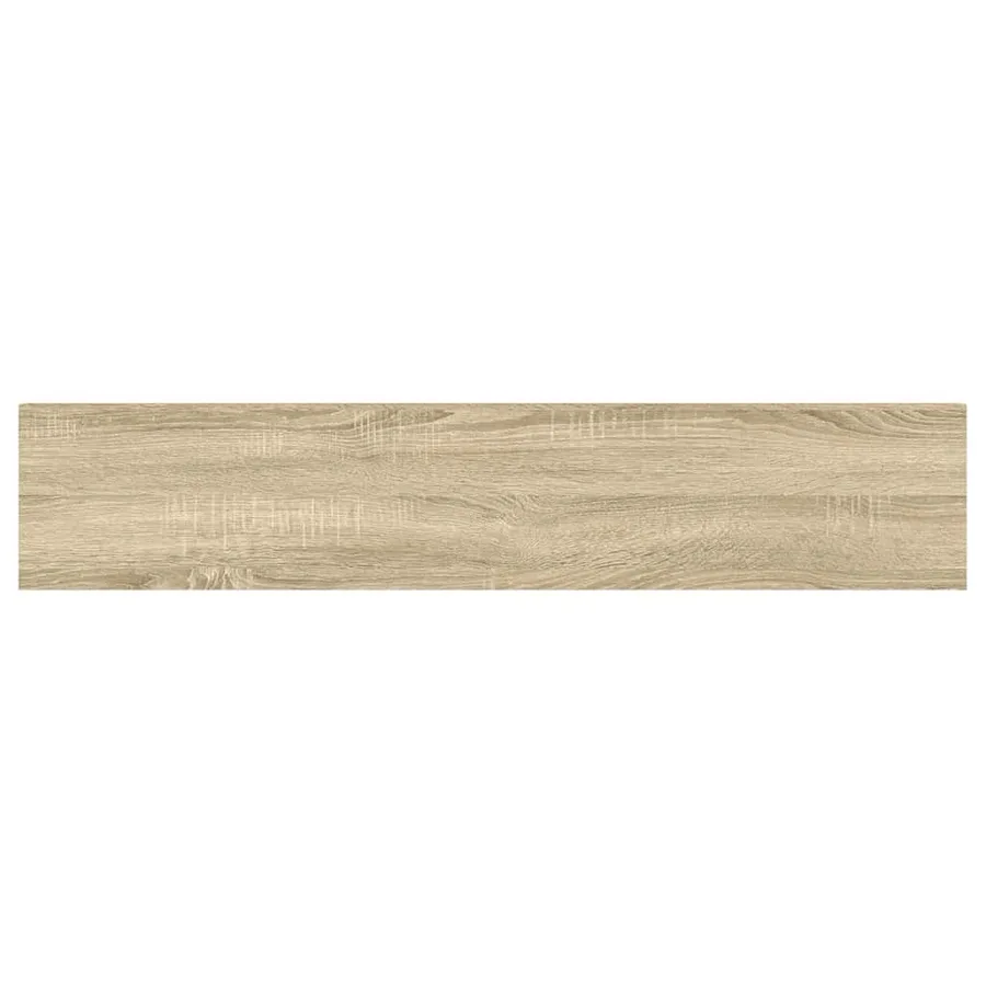 Étagères flottantes 4 pcs chêne et blanc 120x23,5x3,8 cm MDF - 10