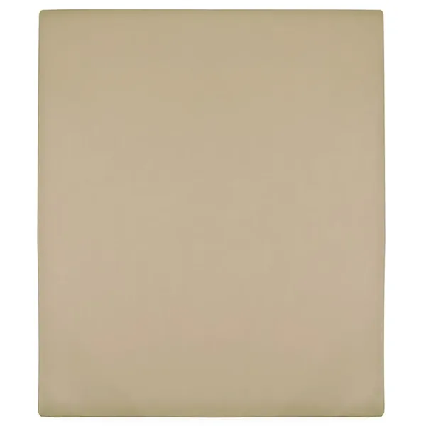 Draps-housses Jersey 2 pcs Taupe 100x200 cm Coton