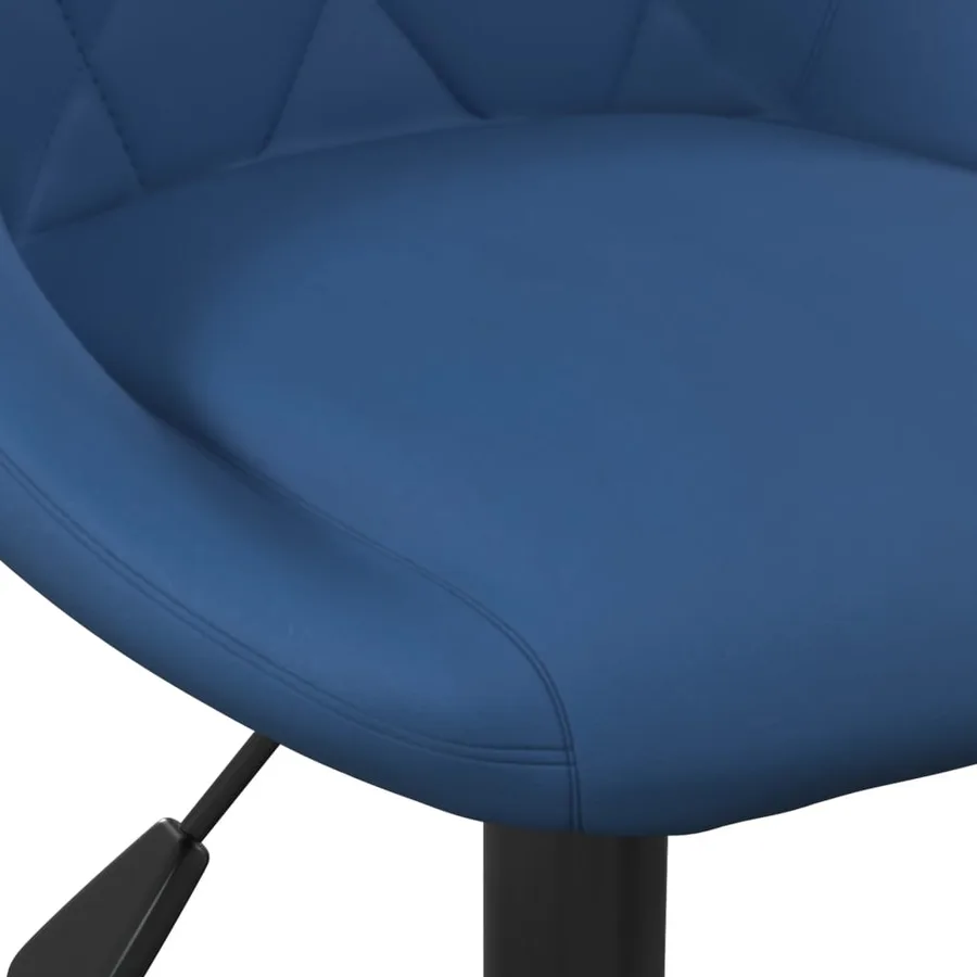 Tabourets de bar lot de 2 bleu velours - 8