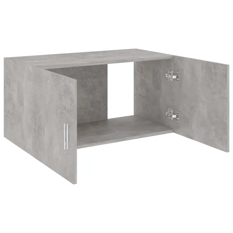 Armoire murale Gris béton 80x39x40 cm Bois d'ingénierie - 4