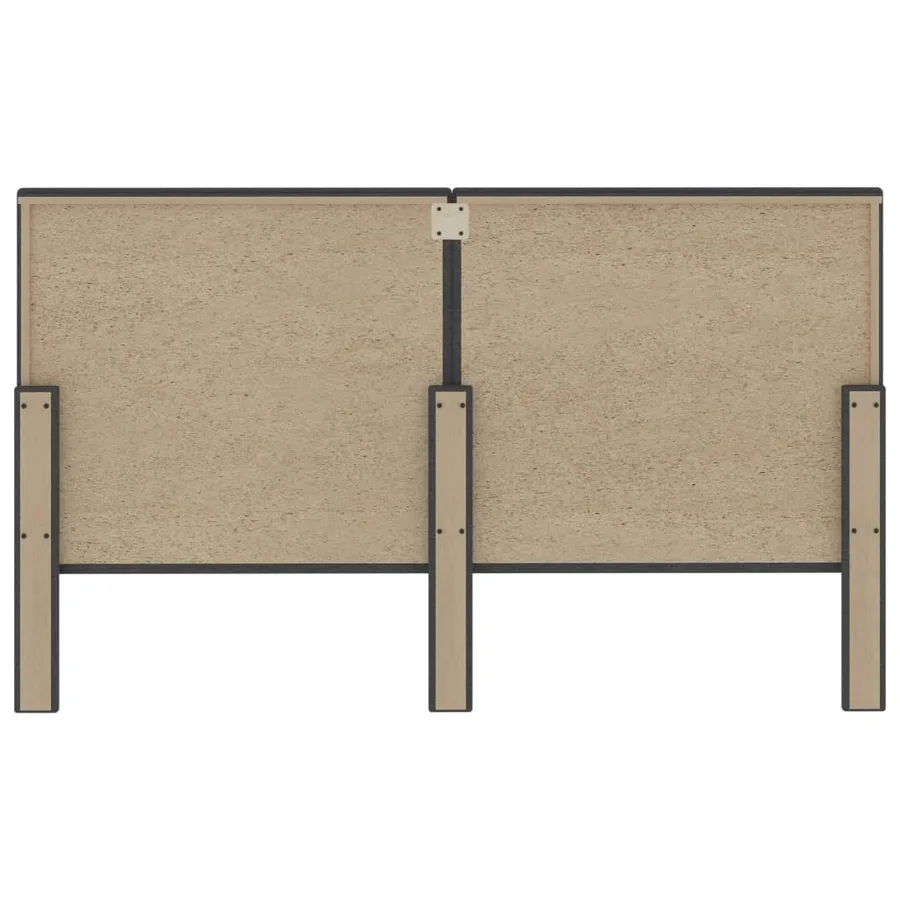 Tête de lit touffetée Gris foncé Tissu 160x200 cm - 5
