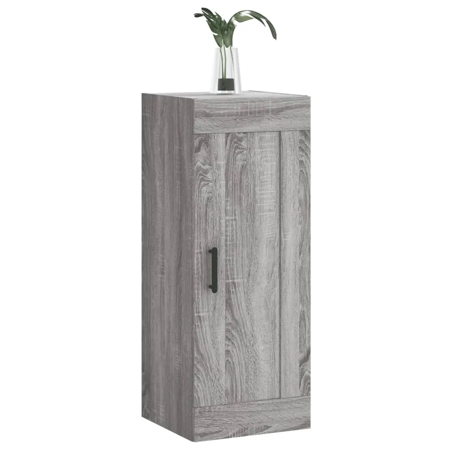 Armoire murale sonoma gris 34,5x34x90 cm bois d'ingénierie - 4