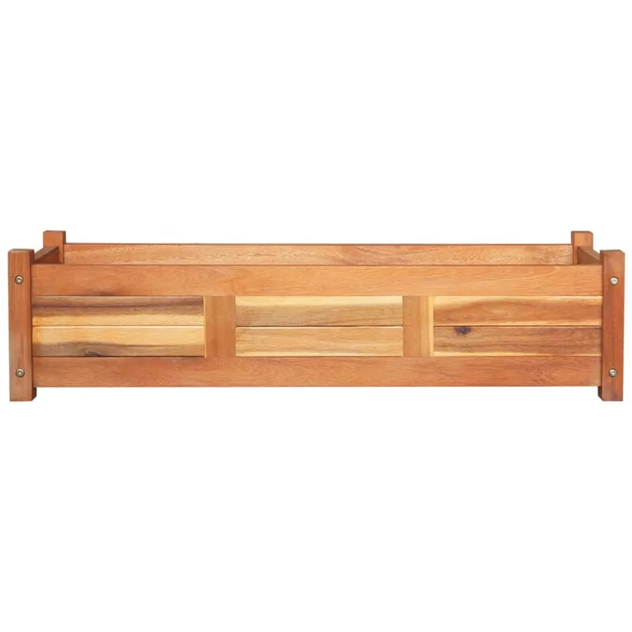 Lits surélevés de jardin 2 pcs Bois d'acacia 100x30x25 cm - 3