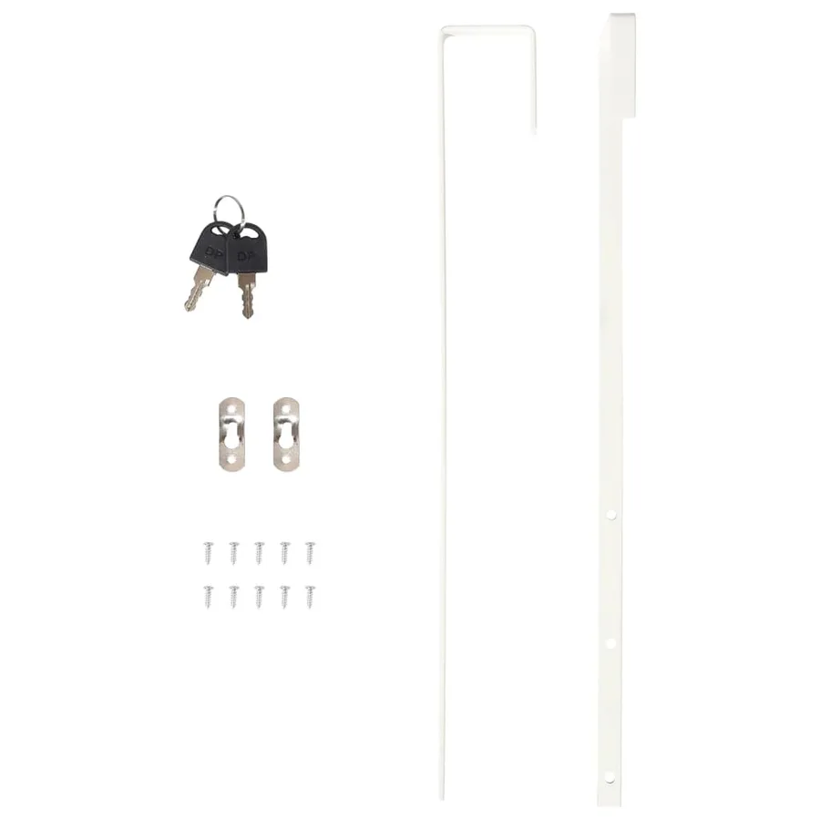 Armoire à bijoux avec miroir et éclairage LED mural blanc - 12