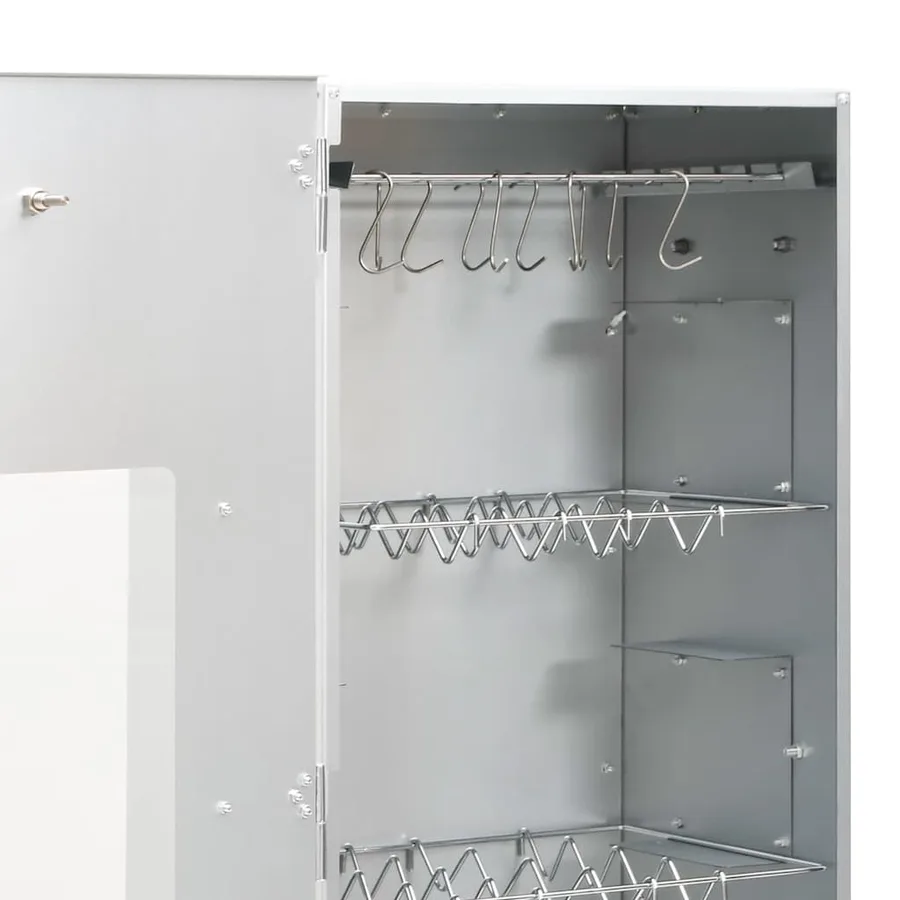 Fumoir pour four à barbecue avec copeaux de bois 44,5x29x110 cm - 8
