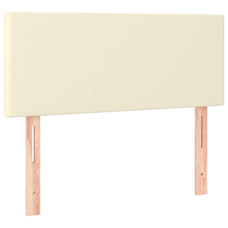 Tête de lit Crème 100x5x78/88 cm Similicuir - 2