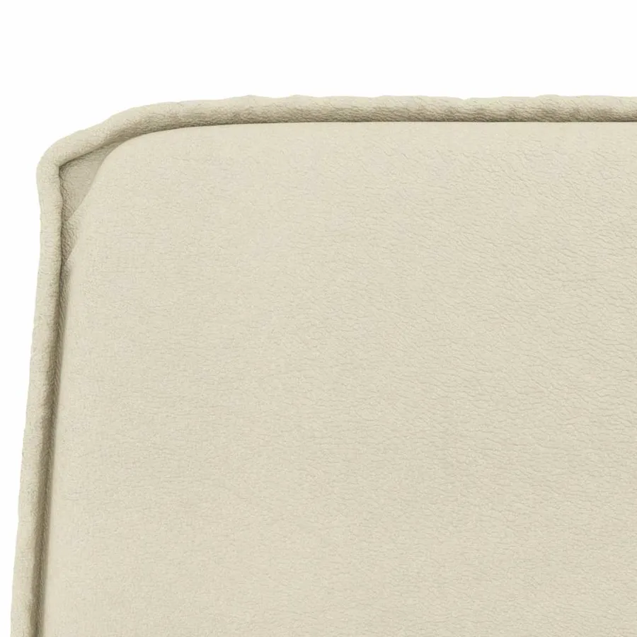 Banc Crème 100x75x76 cm Similicuir - 6