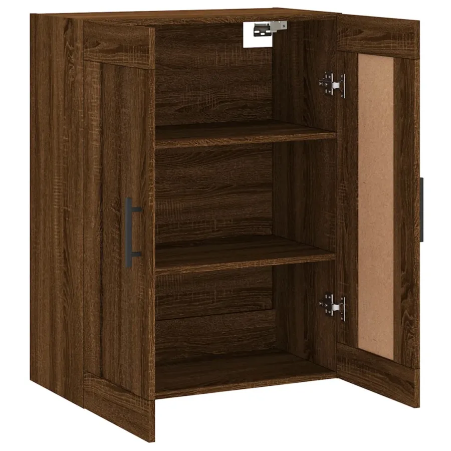 Armoire murale chêne marron 69,5x34x90 cm bois d'ingénierie - 7