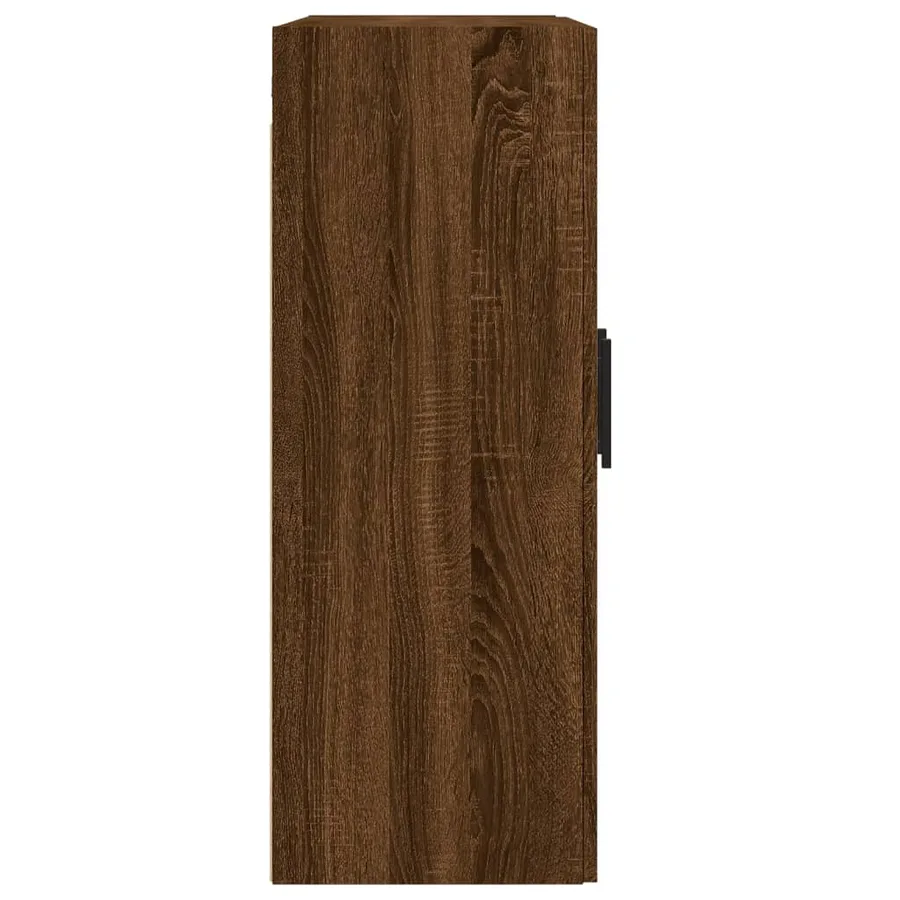 Armoire murale chêne marron 69,5x34x90 cm bois d'ingénierie - 8