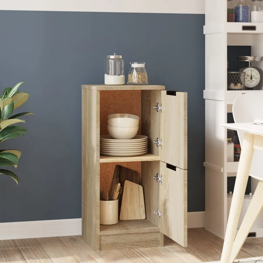 Buffet Chêne sonoma 30x30x70 cm Bois d'ingénierie - 3