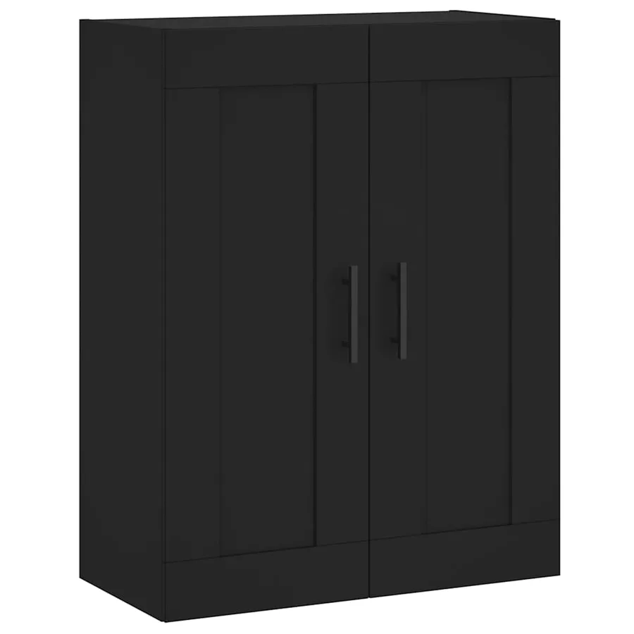 Armoire murale noir 69,5x34x90 cm bois d'ingénierie - 2