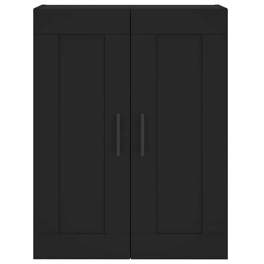 Armoire murale noir 69,5x34x90 cm bois d'ingénierie - 6