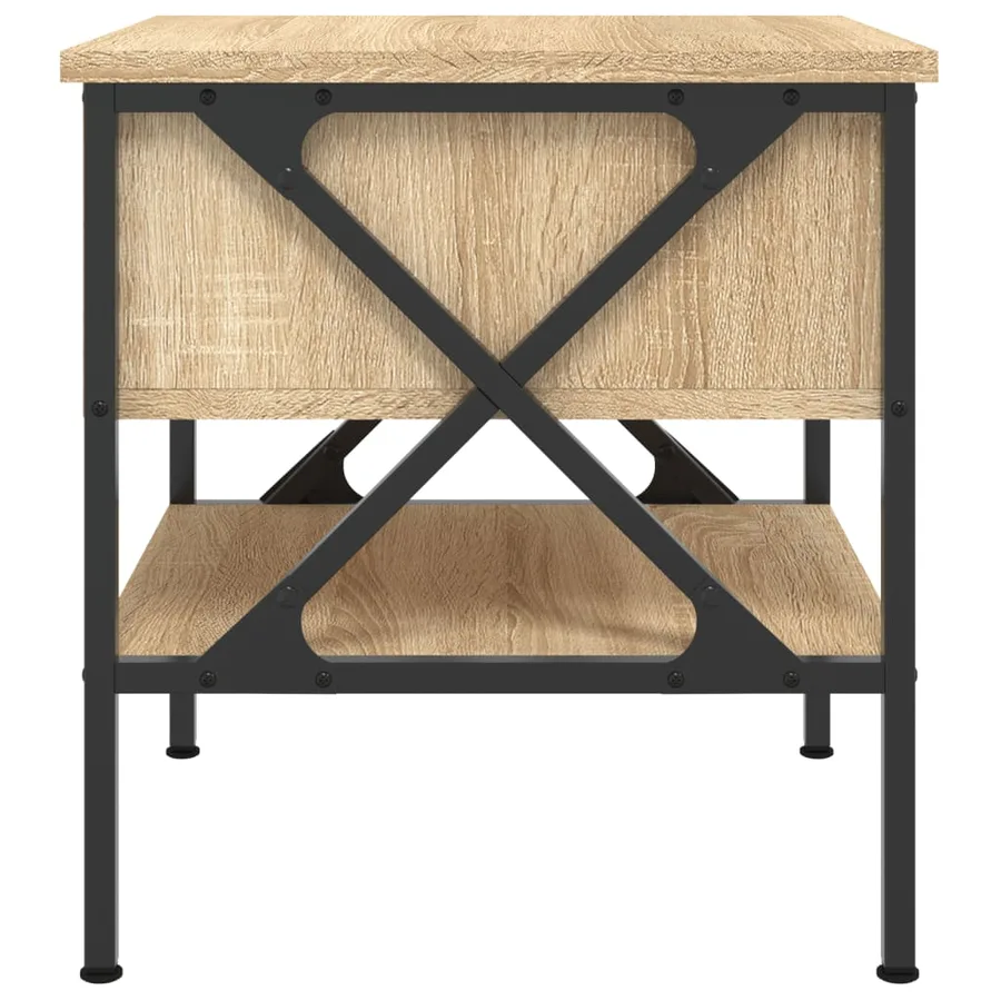 Table de chevet chêne sonoma 40x42x45 cm bois d'ingénierie - 7