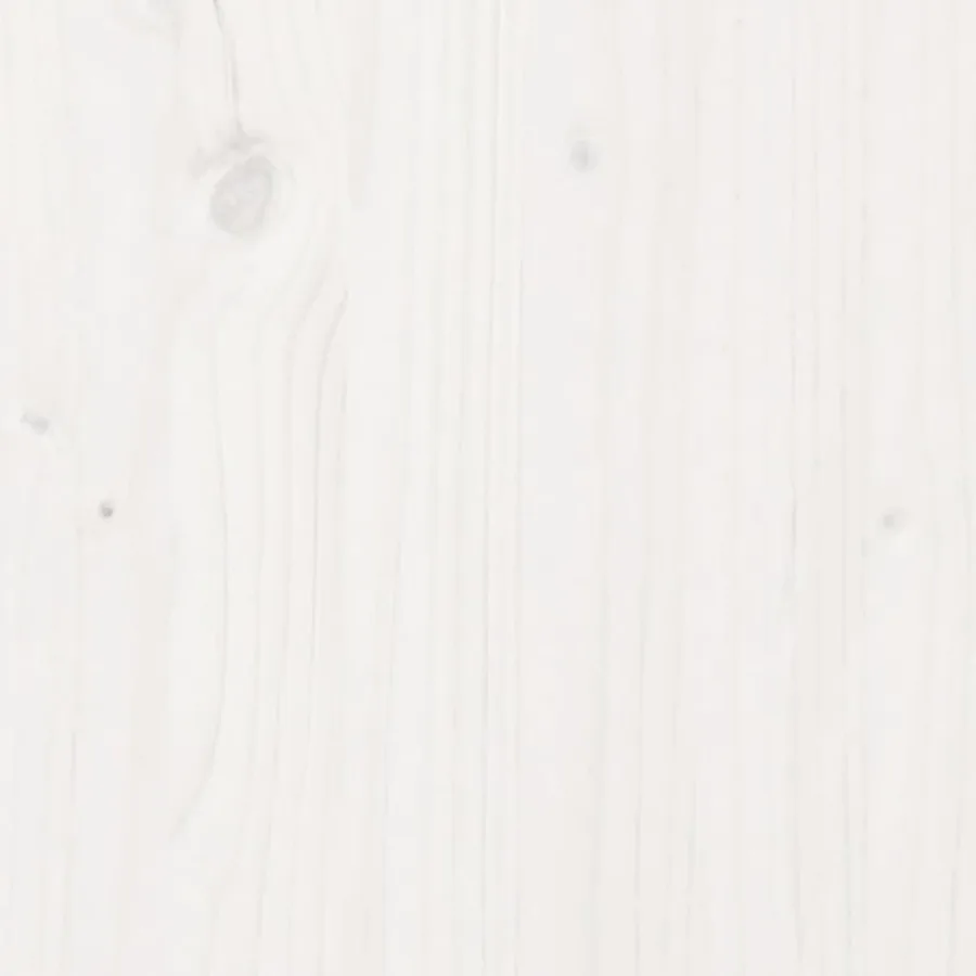 Meuble TV Blanc 74x35x44 cm Bois de pin massif - 10