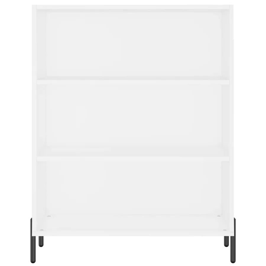 Buffet haut Blanc 69,5x34x180 cm Bois d'ingénierie - 8