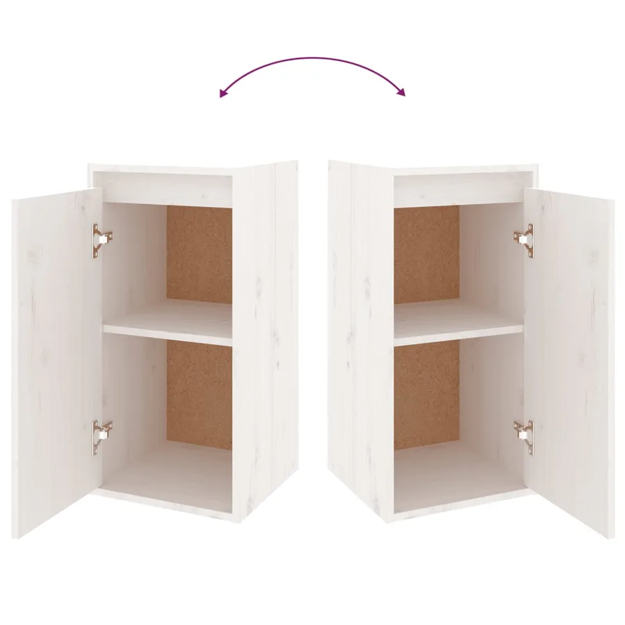 Meubles TV 5 pcs Blanc Bois massif de pin - 10