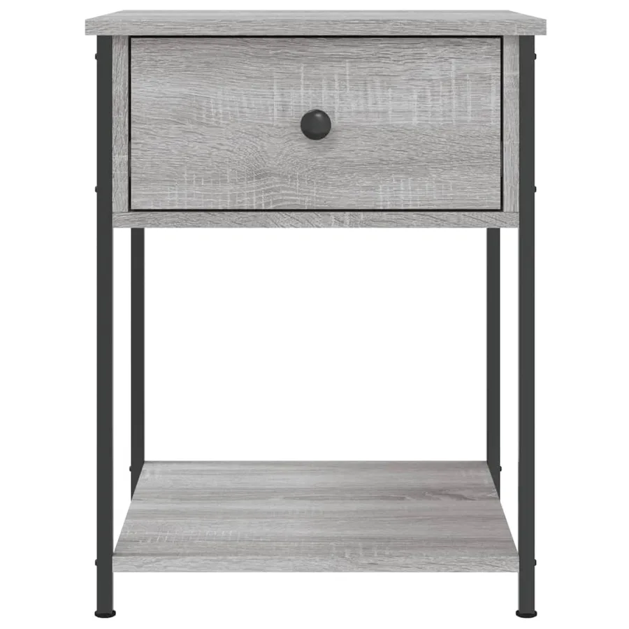 Tables de chevet 2 pcs sonoma gris 44x45x58 cm bois ingénierie - 7