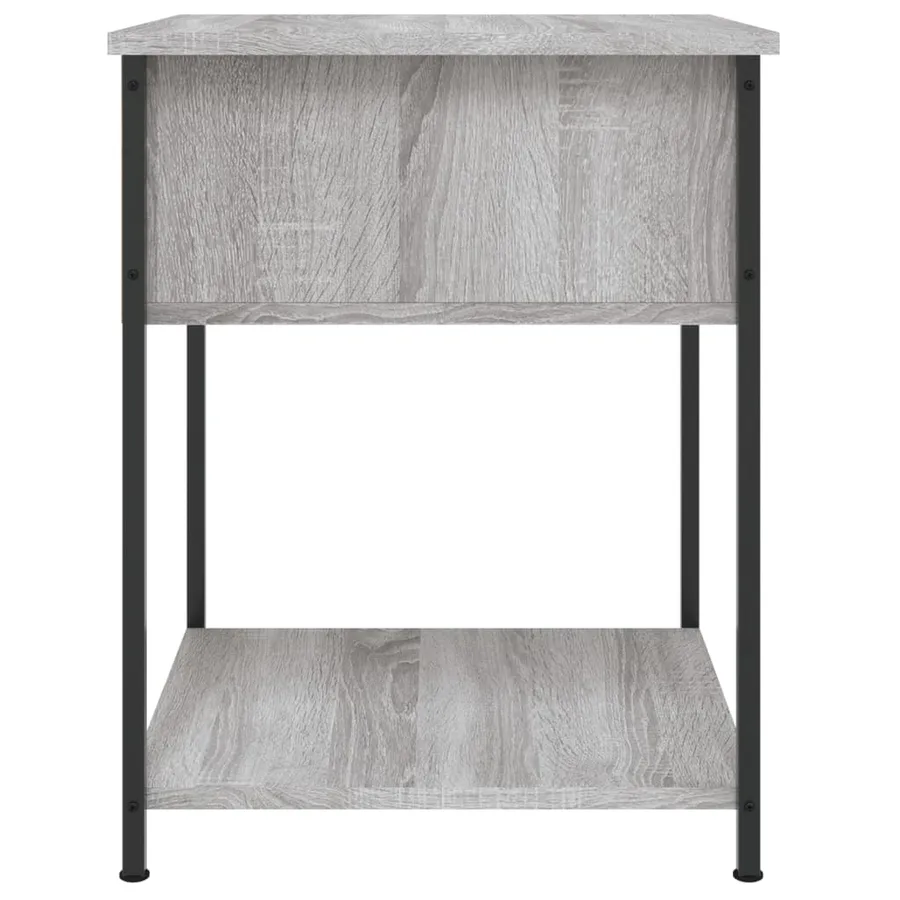 Tables de chevet 2 pcs sonoma gris 44x45x58 cm bois ingénierie - 8