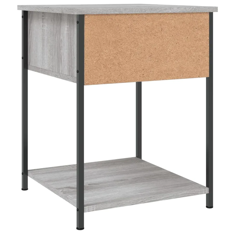 Tables de chevet 2 pcs sonoma gris 44x45x58 cm bois ingénierie - 9