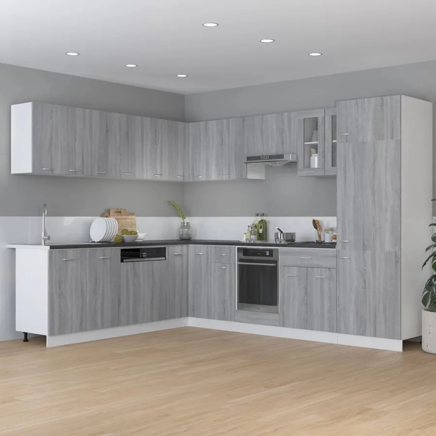 Meuble de cuisine "Lyon" Gris Sonoma 75,5 x 75,5 x 81,5 cm Bois d'ingénierie - 3